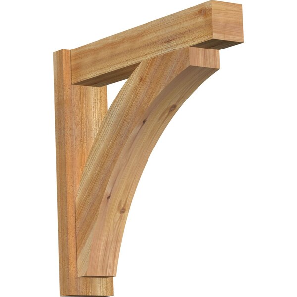 Ekena Millwork Thorton Block Rough Sawn Outlooker, Western Red Cedar, 6"W x 28"D x 28"H OUT06X28X28THR05RWR - main